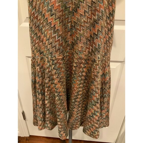 Maeve Multicolor Zig-Zag Knit Dress W/ Pink Slip Attached, Size XS (US) - Picture 3 of 9
